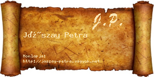 Jászay Petra névjegykártya